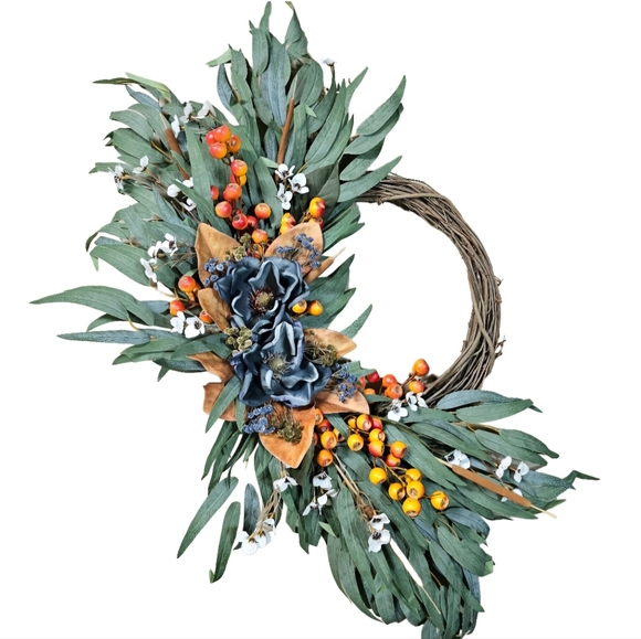 Boho Fall Floral Wreath - Picture 6 of 14